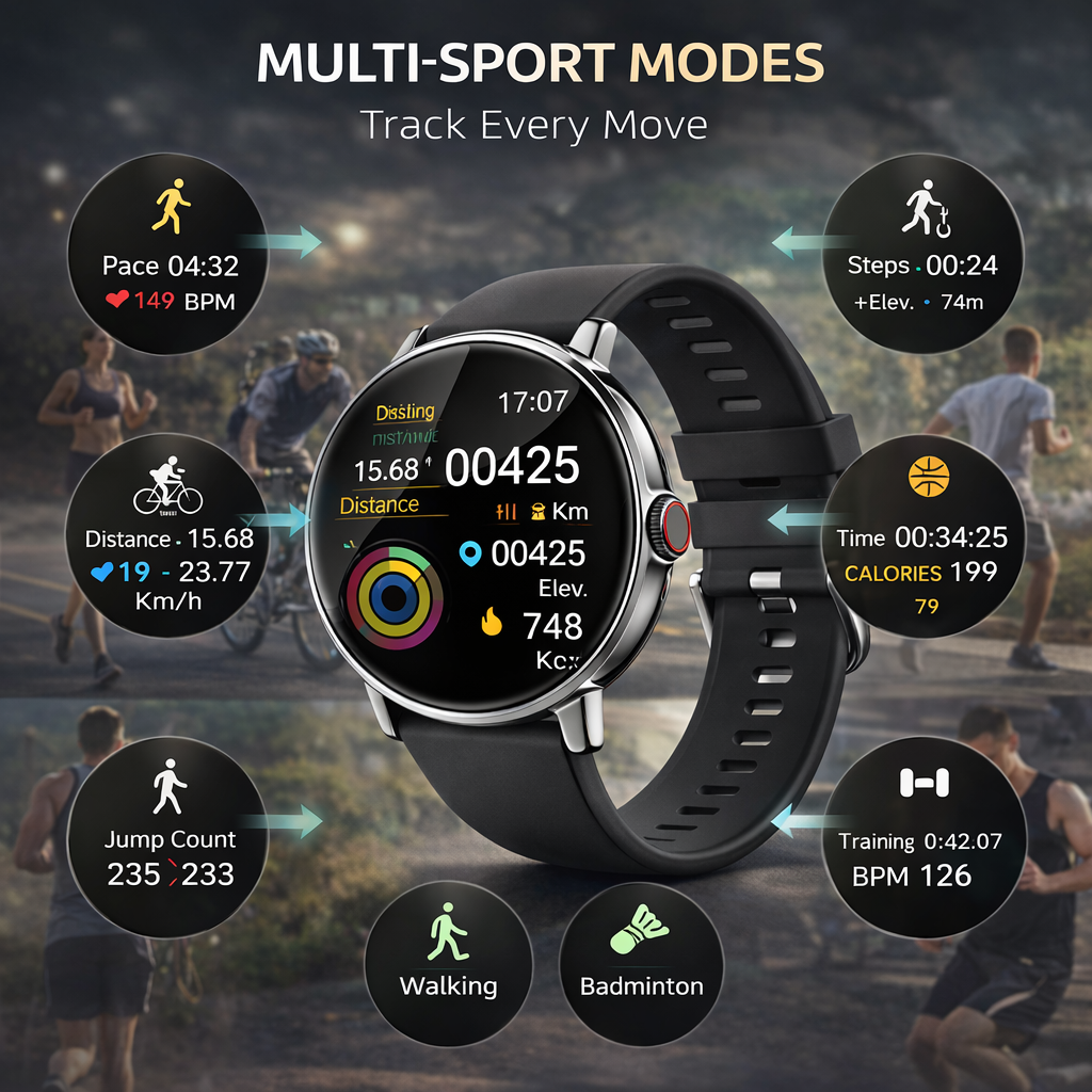 𝑺𝒎𝒂𝒓𝒕 𝑭𝒊𝒕𝒏𝒆𝒔𝒔 𝑾𝒂𝒕𝒄𝒉 𝒘𝒊𝒕𝒉 𝑩𝒍𝒖𝒆𝒕𝒐𝒐𝒕𝒉 𝑪𝒂𝒍𝒍𝒊𝒏𝒈, 𝑴𝒖𝒍𝒕𝒊-𝑺𝒑𝒐𝒓𝒕 𝑻𝒓𝒂𝒄𝒌𝒊𝒏𝒈 & 𝑯𝒆𝒂𝒓𝒕 𝑹𝒂𝒕𝒆 𝑴𝒐𝒏𝒊𝒕𝒐𝒓